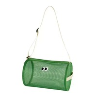 Sac à main cylindrique ajouré à bandoulière, sac de voyage, trousse de toilette grande capacité, sac de rangement