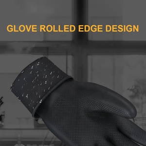 Găng tay chống axit và kiềm găng tay công nghiệp dày Găng tay cao su chống hóa chất chống trượt lao động bảo hộ lao động nam - Product Image 4