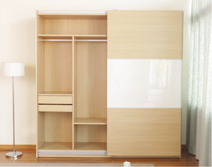 Système d'armoire à portes coulissantes Armoire en bois pour chambre Armoire moderne pour chambre Garde-robe bon marché Cloest - Product Image 2