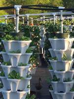 Pots de plantes hydroponiques d'intérieur Offre Spéciale Pots empilables de tour de système de culture verticale de jardin