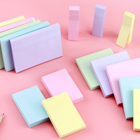 Catatan tempel warna Pastel kantor sekolah kualitas tinggi dengan Logo kustom untuk penggunaan bantalan Memo