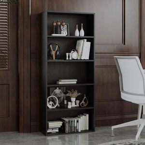 Bibliothèque en bois massif 5/6 couches Extra Large étagère en bois pour <span class=keywords><strong>bureau</strong></span> et salon étagère ouverte sur pied - Product Image 1