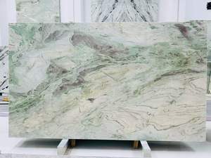 Dalles de marbre <span class=keywords><strong>vert</strong></span> <span class=keywords><strong>menthe</strong></span> poli pour comptoirs d'îlot de cuisine de luxe et crédences intégrées avec évier - Product Image 1