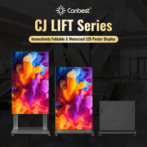 จอแสดงผล LED แบบพกพา Canbest P1.2 P1.5 P1.8 Cj Lift สำหรับโปสเตอร์ดิจิทัล โทเท็มในร่ม CCB GOB จอวิดีโอพับได้สำหรับงานอีเว้นท์ - Product Image 2