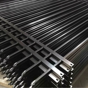 <span class=keywords><strong>Porte</strong></span> principale en <span class=keywords><strong>fer</strong></span> <span class=keywords><strong>forgé</strong></span> de haute qualité facilement assemblée clôture de sécurité de <span class=keywords><strong>porte</strong></span> d'entrée de maison moderne avec cadre en métal de style australien - Product Image 1