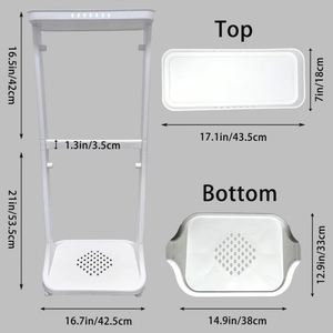 Cestas de Almacenamiento Modernas y Ecológicas de Plástico PP para Baño, Diseño con Ruedas para Ropa, Lavandería y Hogar - Product Image 3