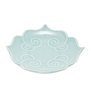 Assiettes à dessert en céramique en forme de fleur, en porcelaine, style chinois traditionnel, petit plat à fruits, assiette à collation pour fête - Product Image 5