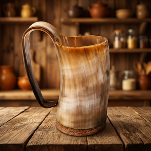 Cheap Price Natural Buffalo Horn Mug Gift Sets Ready Ship Eco Friendly American Style Beer Old Fashioned Dishwasher Safe <b>Bamboo</b> - Product Image 1