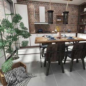 Foshan-azulejo de cemento antiguo, 800X800, gris mate, antideslizante, precio especial - Product Image 6