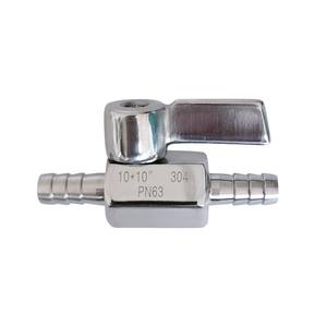 Mini Válvula de Bola de Acero Inoxidable 304 de 12 mm con Doble Manija de Pagoda para Control de Flujo de Agua - Product Image 2