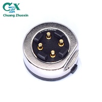 Connecteur de charge magnétique circulaire USB 4 broches en cuivre pour lunettes VR, certifié IP67, 2A, mâle