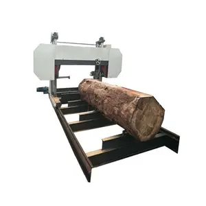 2024 New Horizontal Sawmill Horizontal Log Sawing Machine Wood Band Saw Heavy Duty Wood Band Saw Wood Cutting Machine