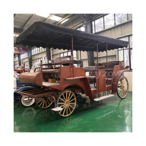 Carrosse de luxe unique en acier, style européen, 8 places, électrique, pour visites touristiques, à vendre - Product Image 1
