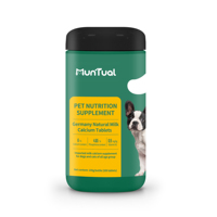 Comprimés fortnin naturels pur pour chien, à mâcher, au Calcium, adapté aux chats