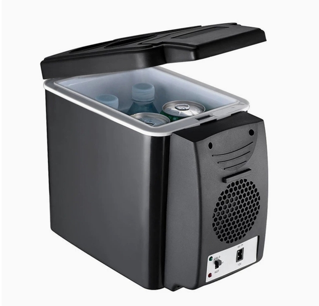 Home Portable Electric Car Cooler with 12V DC - 12V Small Fridge for Car, Travel Refrigerator for Car
