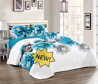 Parure de lit patchwork 3 pièces en coton et laine, nouveau design, taille King, avec taies d'oreiller – Vente en gros