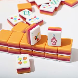 Jeu de Mahjong Américain Moderne de Luxe Mat, Tuiles Anti-reflet de Haute Qualité, Toucher Lisse et Silencieux, Jeu de Loisirs de Haute Qualité pour 4 Joueurs - Product Image 5
