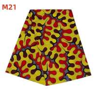 Tissu imprimé mosaïque multicolore en cire - Tissé uni 100% coton, poids moyen, base noire, motif cercles et points pour filles et garçons