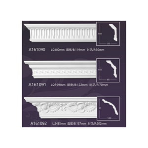 Corniche en polyuréthane gaufré de style européen, série A161, légère, facile à installer, alternative au plâtre, de Source Factory - Product Image 1