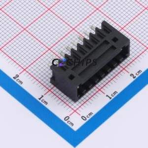 DB2EVC-2.54-8P-BK Plug-in Terminal Block Through hole,P=2.54mm Connector Board-to-Board / Socket - Closed 1x8P 2.54mm Black - Product Image 1
