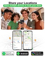 Etiquetas de Rastreo para iOS y Android, Localizadores 2 en 1 para Google y Apple, Compatibles con Google Find Hub y Apple Find My