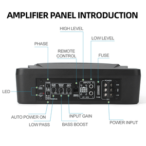 Caisson de basses sous le siège de <span class=keywords><strong>voiture</strong></span>, amplificateur intégré, 8 pouces, puissance, siège fin, petit canon en acier, caisson de basses de <span class=keywords><strong>voiture</strong></span> - Product Image 3