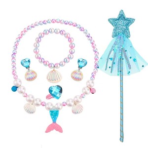 Costume de fête pour filles, Halloween, fée, sirène, princesse, écologique, 100% polyester, dentelle bouffante, <span class=keywords><strong>Ariel</strong></span>, cosplay, robe de fête - Product Image 5