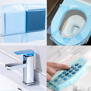 <span class=keywords><strong>Film</strong></span> de protection auto-adhésif bleu EONBON Spot Goods, <span class=keywords><strong>film</strong></span> de barrière sanitaire jetable soluble dans l'eau - Product Image 2