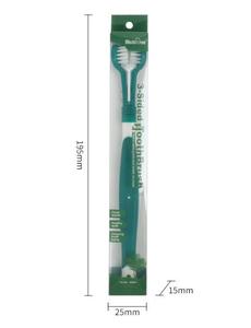 Cepillos de <span class=keywords><strong>dientes</strong></span> de perro mascota de nailon suave de 3 lados <span class=keywords><strong>Limpiador</strong></span> de <span class=keywords><strong>dientes</strong></span> de perro lavable de 3 cabezas para el cuidado de los <span class=keywords><strong>dientes</strong></span> de <span class=keywords><strong>gato</strong></span> - Product Image 4