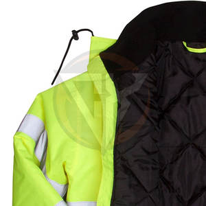 OEM ODM precio al por mayor trabajo seguridad desgaste chaqueta precio de fábrica manga larga Hi Vis trabajo seguridad hombres chaquetas - Product Image 6