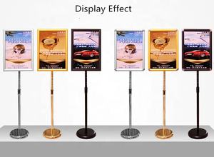 Exhibidor de <span class=keywords><strong>Menú</strong></span> Ajustable con Base Redonda A0 A1 A2 A3 A4 A5 A6, Soporte de Pie para Letreros - Product Image 2