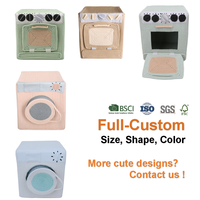 Nouvelle conception Maison de jeu pour enfants Accessoires de jeu Modèle de four à micro-ondes Panier de rangement en corde de coton pour chambre d'enfant Crèche Salon
