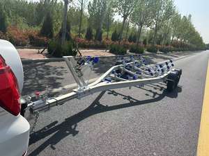 Offres spéciales 21ft 1550kg Capacité de chargement Essieu Tandem Wobbly Roller Type Aluminium <span class=keywords><strong>Bateau</strong></span> Remorque avec VIN - Product Image 6