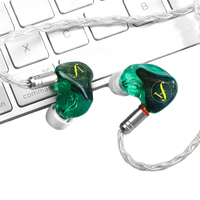 Meilleure vente d'écouteurs en résine d'impression 3D 2BA + 1DD avec câble FAC 051-H-2PIN de 3.5mm FAC051-H-2PIN en résine IEM