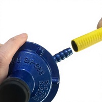 Régulateur manuel basse pression pour butane/gaz GPL avec tuyau et kit de fixation en alliage d'aluminium, réducteur de pression basse température, port 3/8 pouces