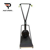 Equipo de gimnasio comercial máquina Erg de esquí Simulador de esquí de fitness máquina de entrenamiento de esquí con soporte de suelo y monitor de frecuencia cardíaca