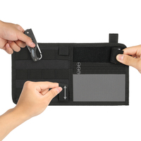 Organisateur de pare-soleil de voiture tactique MOLLE avec pochette à outils EDC et rangement pour CD, sac à accès rapide pour SUV/camion
