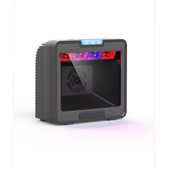 Desktop 2D Barcode Scanner with OCR Invoice Function Fixed Mount USB RS232 QR Code Reader for ID Card Passport & Logistics Entry
