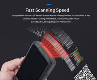 Lector de código de barras para ordenador portátil, lector de código de barras resistente Pda 2D QR PDA Android 9,0 Rfid Uhf escritor y Amp Oem