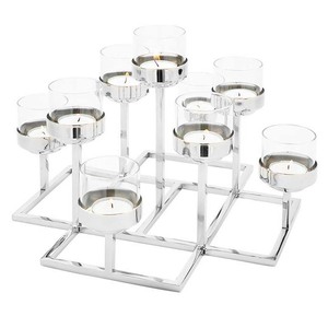 Portavelas decorativo T-Light para centros de mesa Decoración Portavelas votivo de vidrio moderno de alta calidad Best Seller - Product Image 6