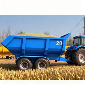 16 rimorchi cubici di Dumping idraulico per il trasporto agricolo del trattore suolo granelli di sabbia di letame pollame uso dell'azienda agricola del bestiame - Product Image 1