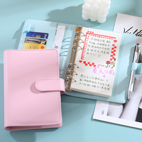 YUCHUAN Y624 Meilleure vente en cuir de galet A6 6 anneaux feuilles mobiles organisateur/planificateur de budget financier avec feuille de mouche disponible en cadeau
