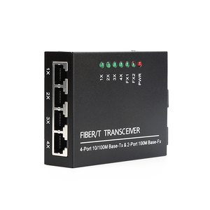 2 sợi cổng <span class=keywords><strong>4</strong></span> RJ45 10/100M sợi Quang Phương tiện truyền thông chuyển đổi chế độ duy nhất quang thu phát - Product Image 3