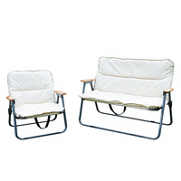 Chaise pliante portable en métal pour le camping en plein air avec cadre en acier au carbone, design moderne et décontracté pour la plage, la pêche et la détente