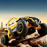 Buggy Eléctrico Infantil de Plástico ABS Estilo UTV, Todoterreno de Cuatro Ruedas con Batería Recargable, Go-Kart para Niños y Niñas de 1 a 8 Años