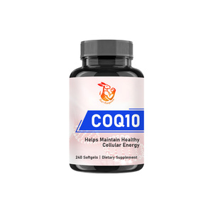 Suplemento Dietético de Coenzima Q10 en Cápsulas Blandas, Precio al por Mayor, Antioxidante, Apoyo Energético Celular con Coenzima Q10 - Product Image 1