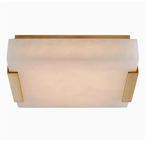 Laiton <span class=keywords><strong>pince</strong></span> plafonnier décoration salon chambre cuivre lustre lumière albâtre gâteau marbre plafonniers - Product Image 1