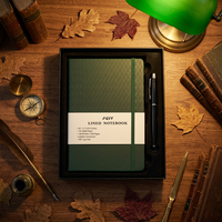 Carnet classique A5 ligné à couverture rigide 2027, personnalisable avec stylo, idéal pour les cadeaux d'entreprise et la promotion