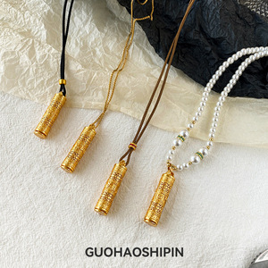 Auspicious Guanyin Buddha Tassel Necklace Zinc Alloy Women's Fashion Sweater Chain Gift Yiwu Origin - Product Image 4