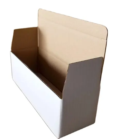 Angepasst 3/5 schicht plain weiß kraft wellpappe karton verschiffen fest verpackung boxen mit custom logo für moving